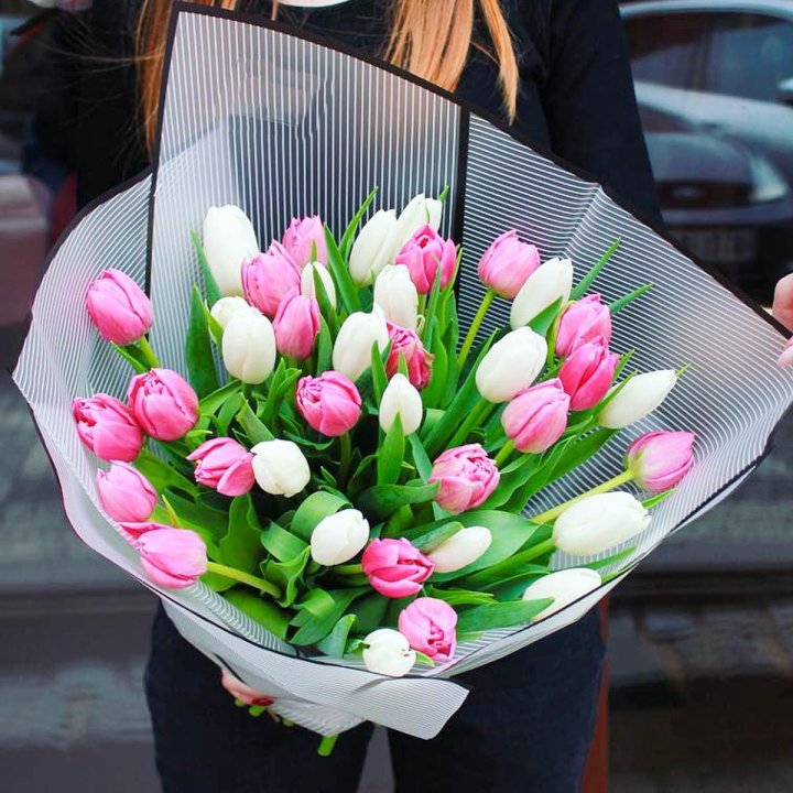 29 тюльпанов микс в Мурманске