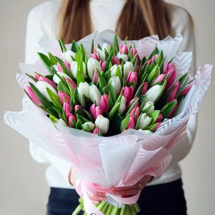 Букет тюльпанов "Лолита" в Мурманске