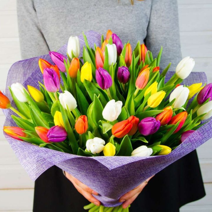 51 тюльпан "Рандом" №2 в Мурманске